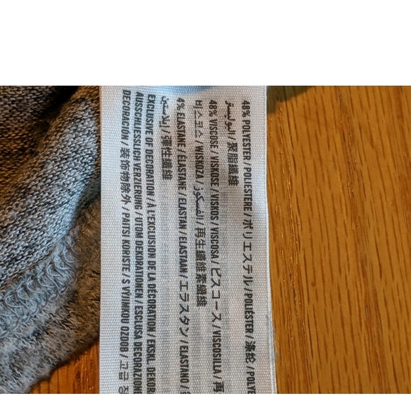 Hollister Gilly Hicks Gray Sweater with Blue Floral Embroidery, Soft, L/S  NWNT - Picture 7 of 11